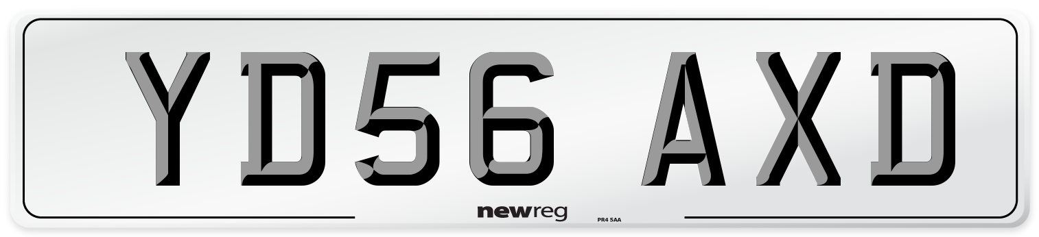 YD56 AXD Number Plate from New Reg